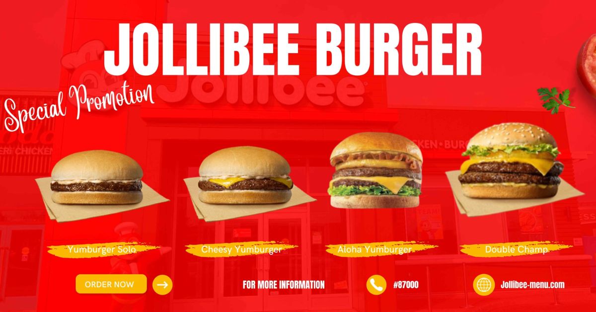 Jollibee Burger Menu