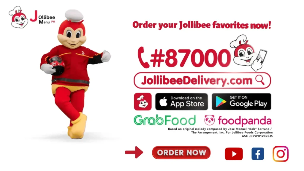 jollibee menu delivery