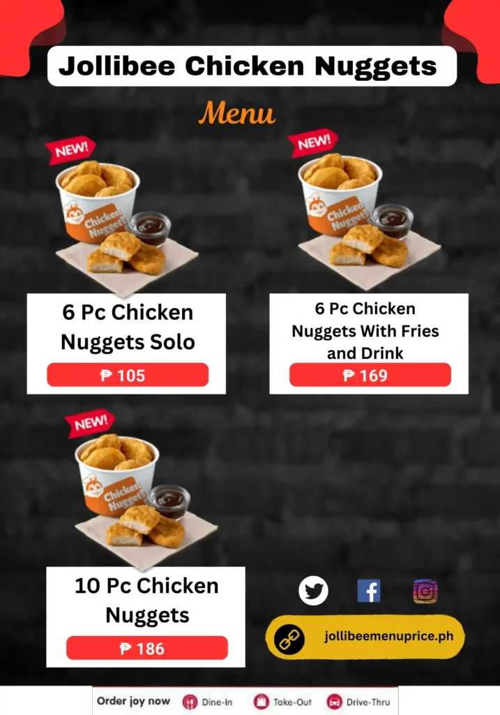 jollibee menu nuggets