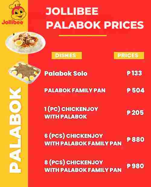 JOLLIBEE PALABOK PRICES